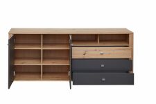 Nbytek do obvacho pokoje a jdelny GATE_ sideboard 10 P3 HG 20_ rozmry /v/h_ 193/78/45 cm_ eln pohled_ oteven_ obr. 10