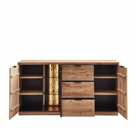 Nbytek do obvacho pokoje ARCANA_ sideboard 42 B9 HH 20_ rozmry /v/h_ 180/93/48 cm_ oteven_ foto s dekorac_ voliteln LED osvtlen_ obr. 9