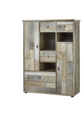 Nbytek do obvacho pokoje PROVENCE_ highboard 10 D0 DD 22_ rozmry /v/h_ 99/133/39 cm_ obr. 14